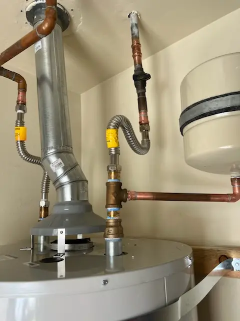 Water heater installation and plumbing repair in Johnson